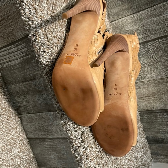 Vintage Coach Julie Peep Toe Heel Size 10 EXCELLENT CONDITION!!! Worn only once - Picture 7 of 7